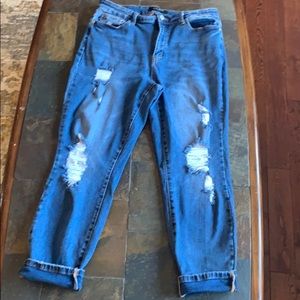 Judy Blue mildly distressed jeans
